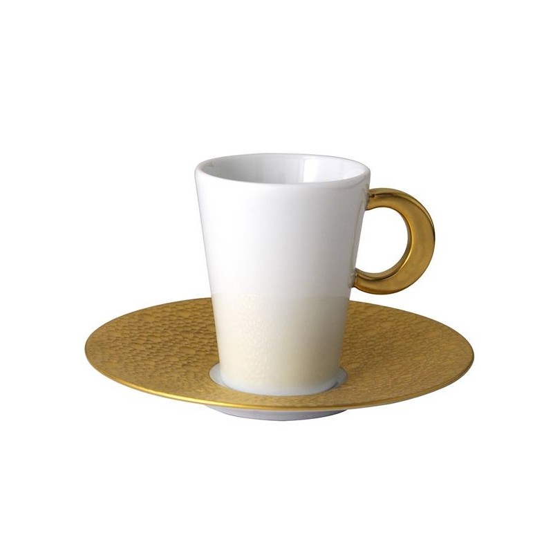 Tasse et soucoupe à café 0739/20451 Ecume or - Bernardaud