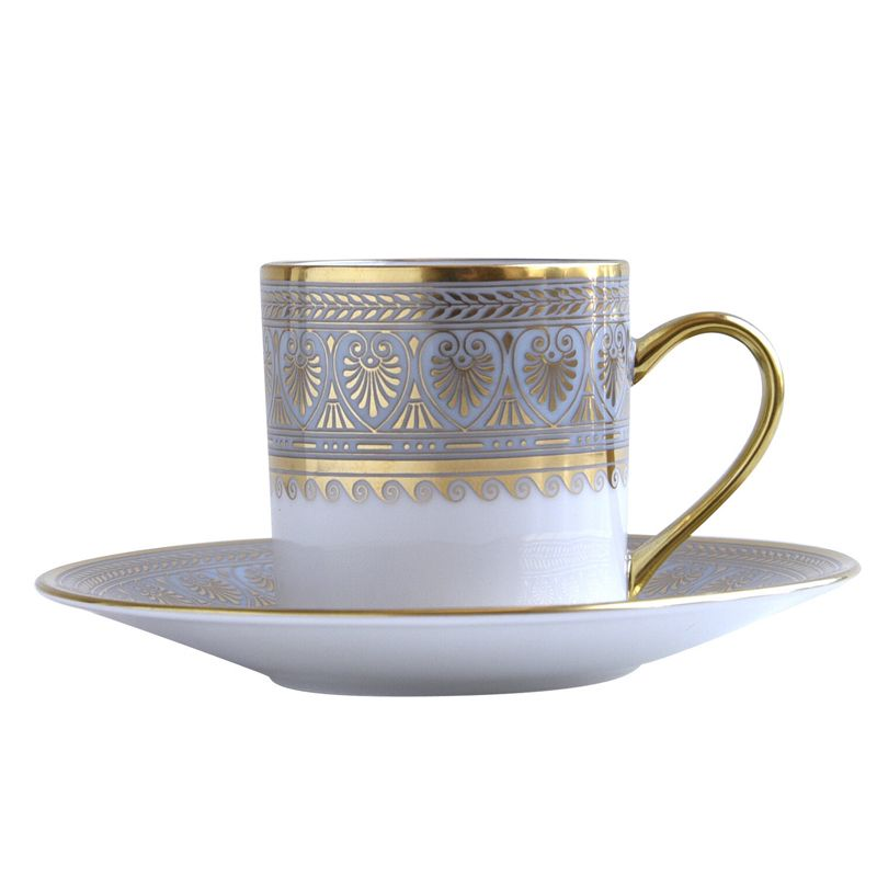 Tasse et soucoupe à café L009/79 Elysées - Ancienne Manufacture Royale