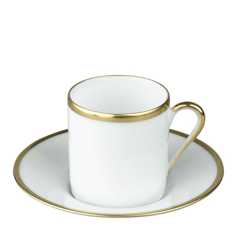 Tasse et soucoupe à café Font 0183-19-355013/305013ainebleau or - Raynaud