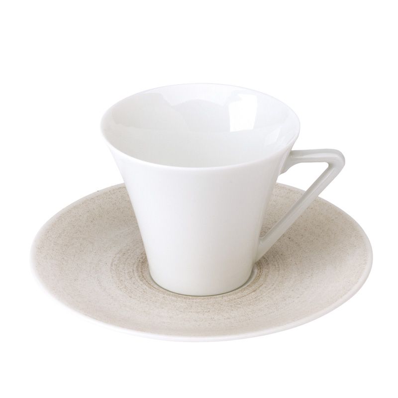 Tasse et soucoupe à café 011126 Galileum sable - Deshoulières