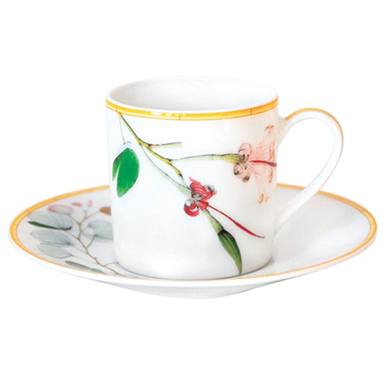 Tasse et soucoupe à café 0488/79 Jardin indien - Bernardaud