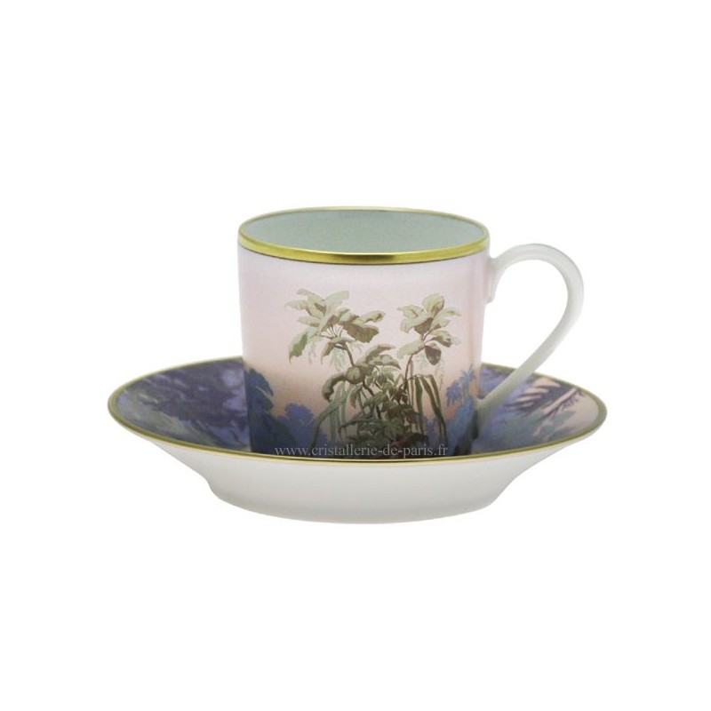 Tasse et soucoupe à café Le Bresil - Haviland