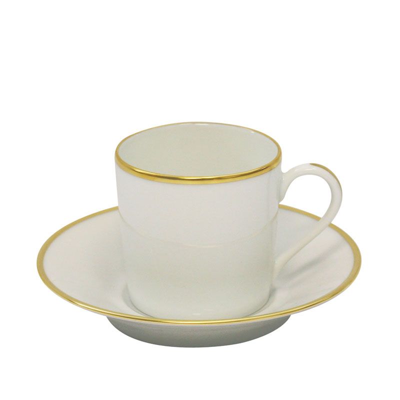 Tasse et soucoupe à café Orsay or - Haviland
