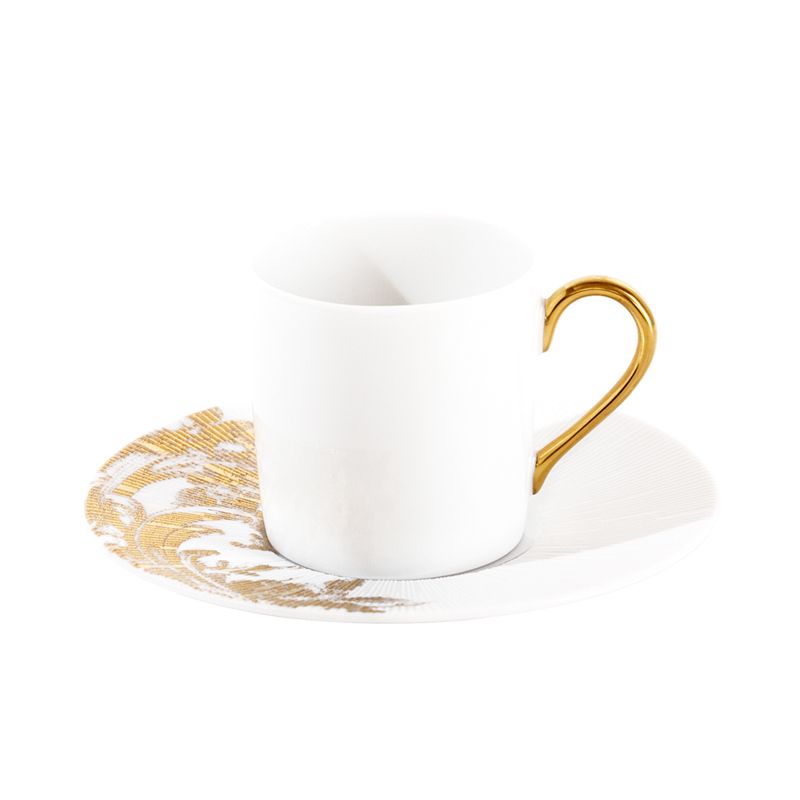 Tasse et soucoupe à café Stanislas or 30182-3932231 Stanislas - Haviland