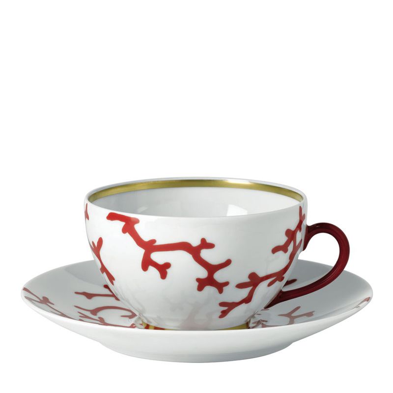 Tasse et soucoupe à déjeuner 0112-20-359018/20-300032 Cristobal rouge - Raynaud