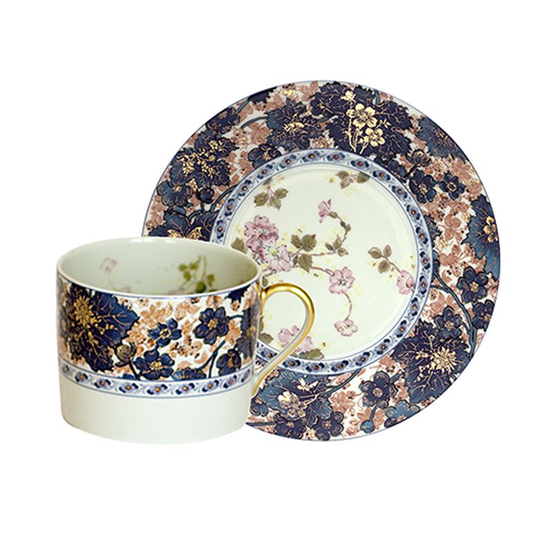 Tasse et soucoupe à déjeuner 2235 Dammouse - Haviland
