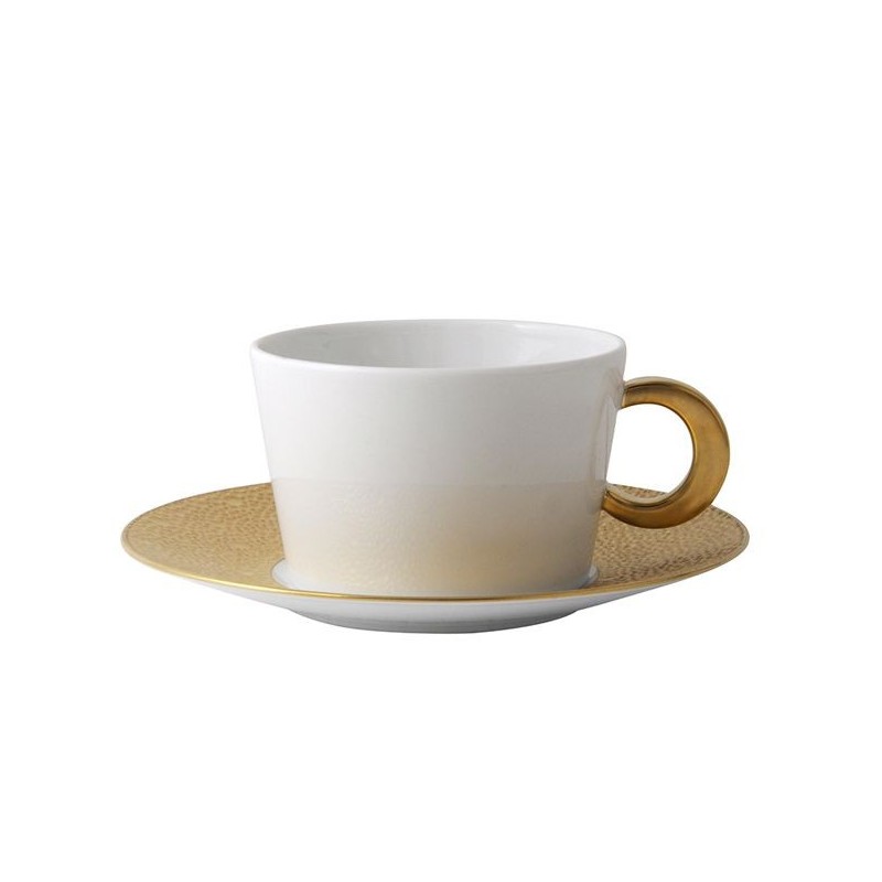 Tasse et soucoupe à déjeuner 0739/83 Ecume or - Bernardaud
