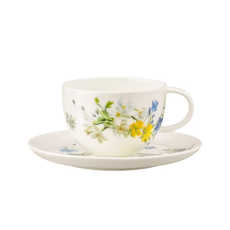 Tasse et soucoupe à déjeuner Fleurs des Alpes - Rosenthal