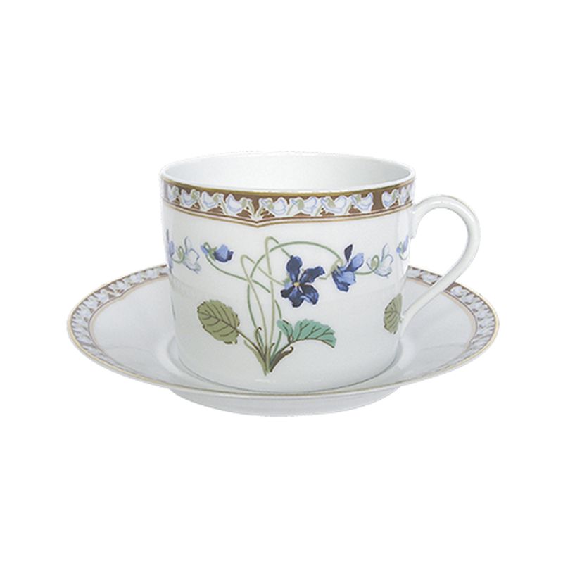 Tasse et soucoupe à déjeuner Impératrice Eugénie - Haviland