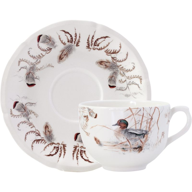 Tasse et soucoupe à déjeuner jumbo 16311PTJ26 Sologne - Gien