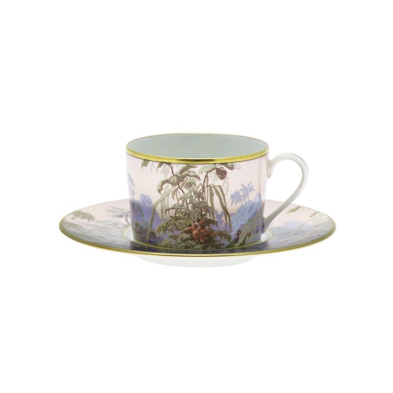 Tasse et soucoupe à déjeuner Le Bresil - Haviland