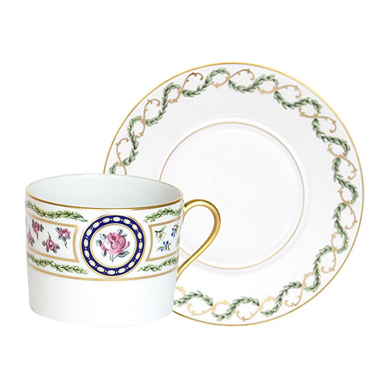 Tasse et soucoupe à déjeuner Louveciennes - Haviland