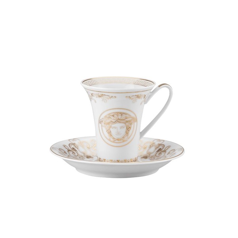 Tasse et soucoupe à expresso Medusa Gala - Versace