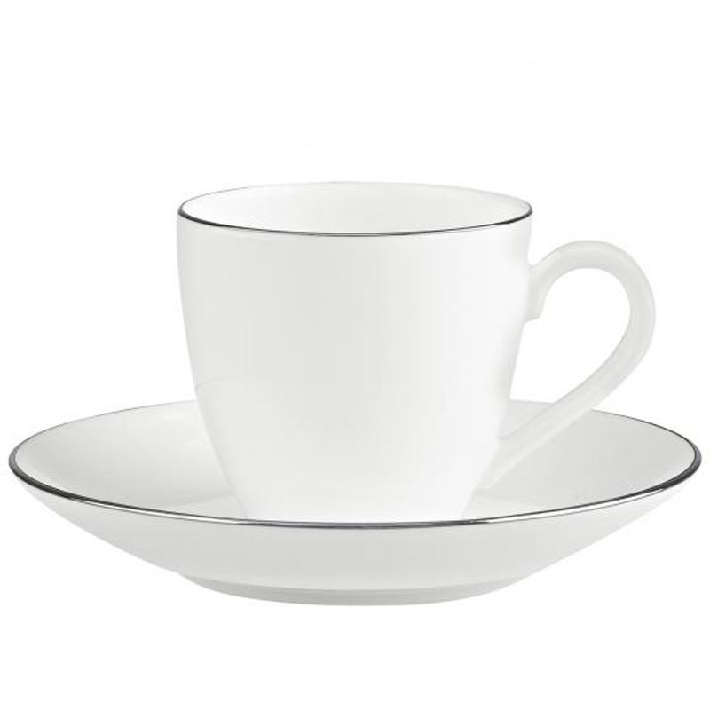 Espresso cup and saucer 10-4636-1410 Anmut Platinum N°1 - Villeroy & Boch  