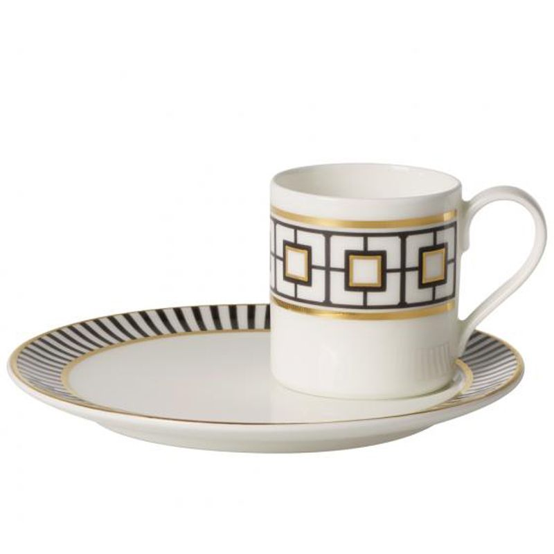 Tasse et soucoupe à moka 10-4652-1410 MétroChic - Villeroy & Boch 
