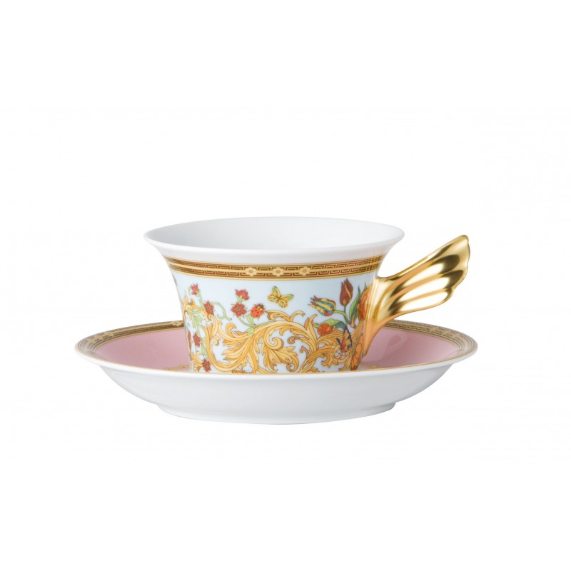 Tasse et soucoupe à thé basse 4 Le jardin de Versace - Versace