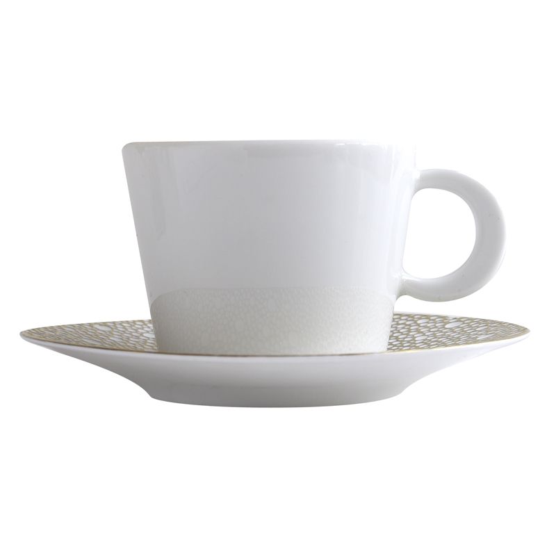 Tasse et soucoupe à thé Ecume Mordoré - Barnardaud