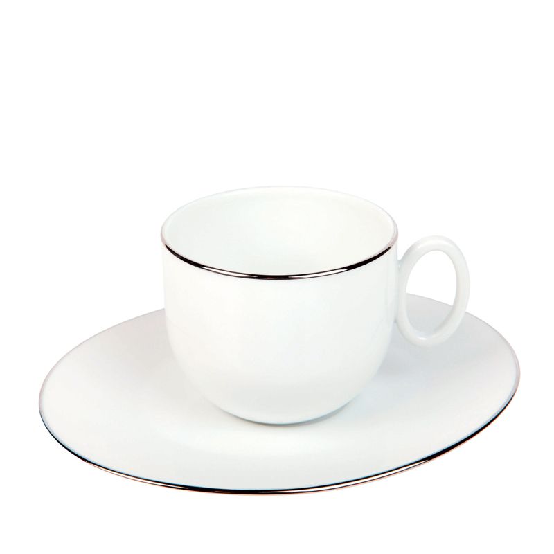 Tasse et soucoupe à thé 016540 Epure platine - Deshoulières
