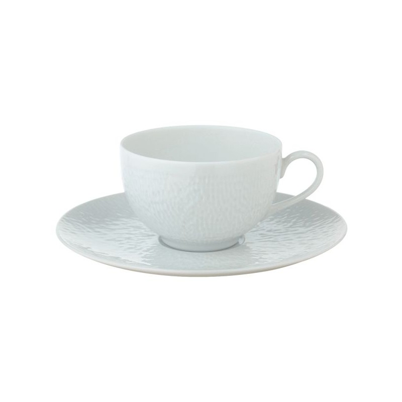 Tasse et soucoupe à thé extra Minéral blanc - Raynaud