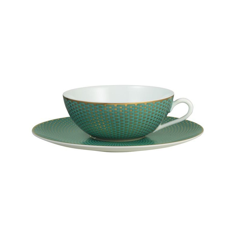 Tasse et soucoupe à thé extra turquoise Trésor - Raynaud