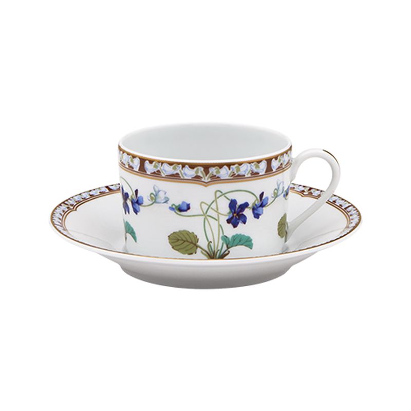 Tasse et soucoupe à thé Impératrice Eugénie - Haviland