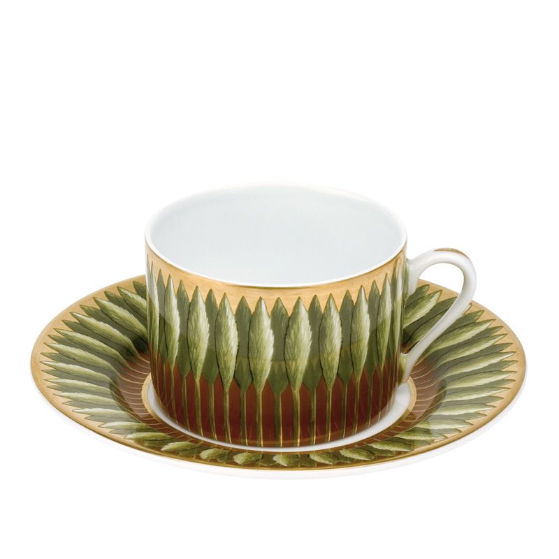 Tasse et soucoupe à thé 010663 Jardin de Florence - Deshoulières