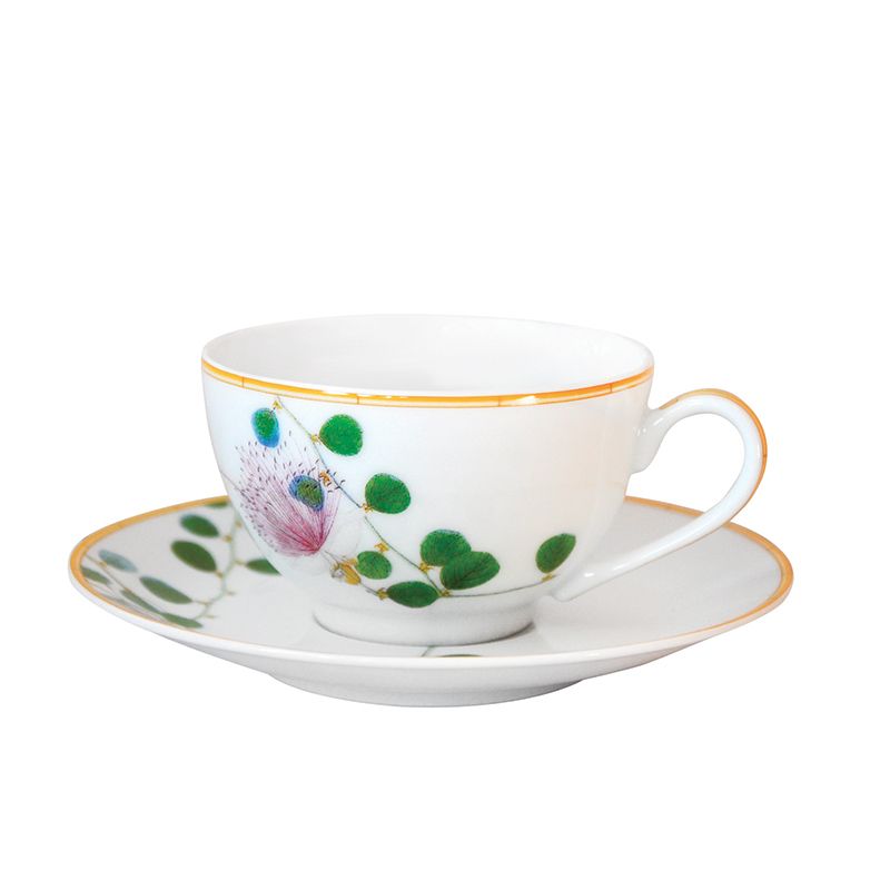 Tasse et soucoupe à thé 0488/3095 Jardin indien - Bernardaud