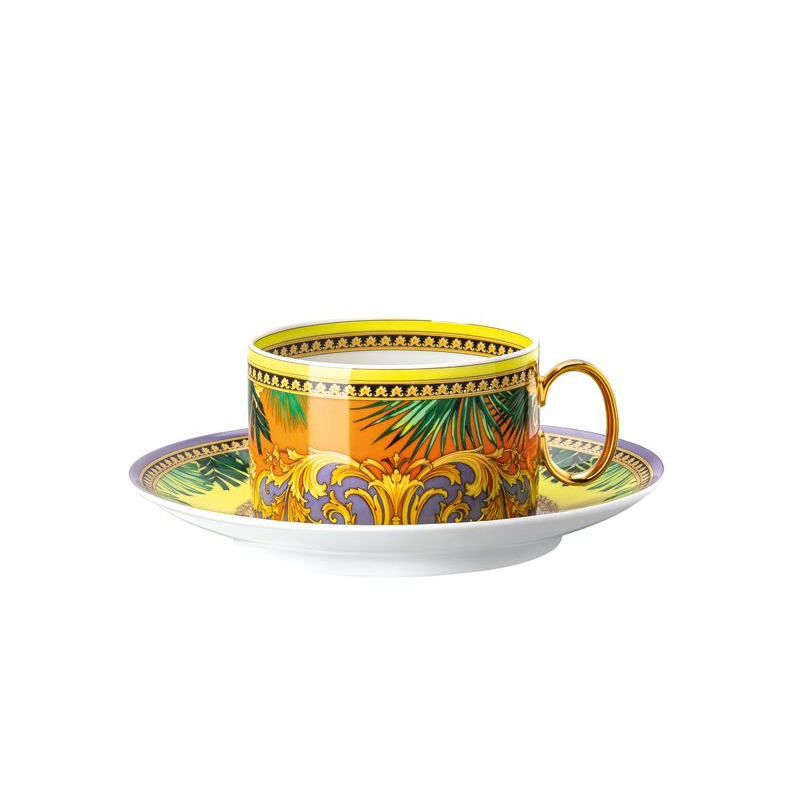Tasse et soucoupe à thé Jungle animalier - Versace