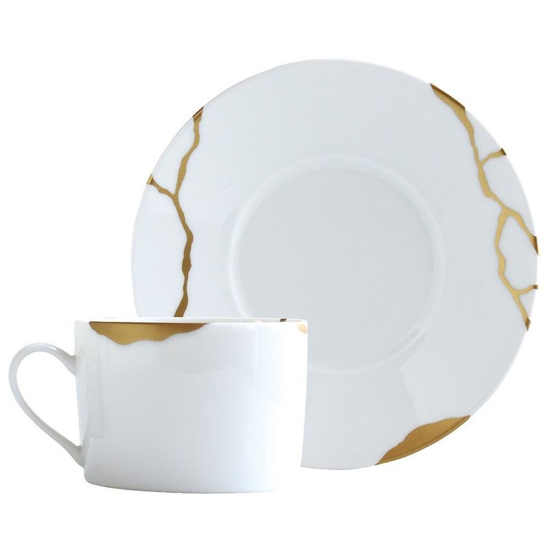 Tasse et soucoupe à thé 1095/91 Kintsugi-SARKIS - Bernardaud