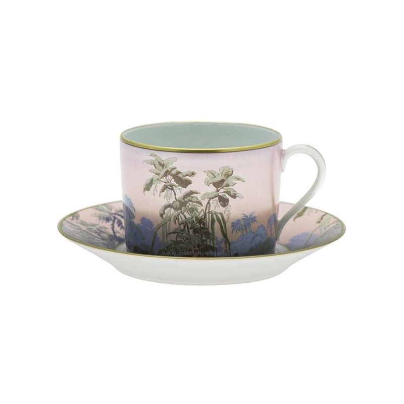 Tasse et soucoupe à thé Le Bresil - Haviland
