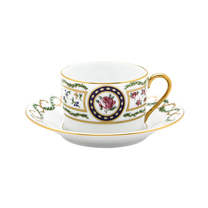 Tasse et soucoupe à thé Louveciennes - Haviland