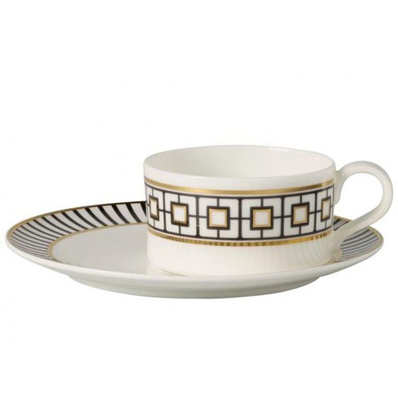 Tasse et soucoupe à thé 10-4652-1260 MétroChic - Villeroy & Boch 