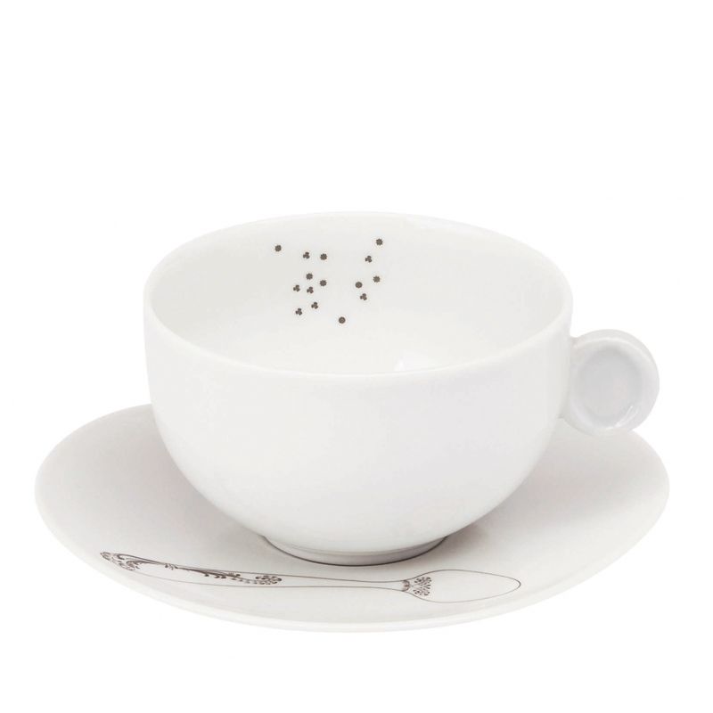 Tasse et soucoupe à thé 024157 Papilles - Deshoulières