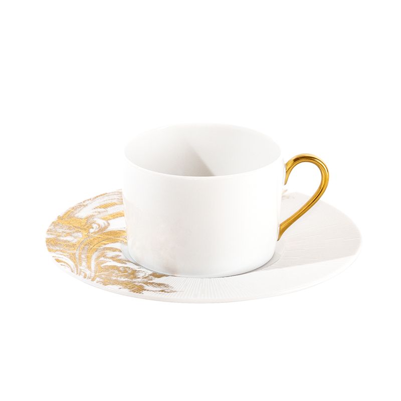 Tasse et soucoupe à thé Stanislas or 30182-3932234 Stanislas - Haviland