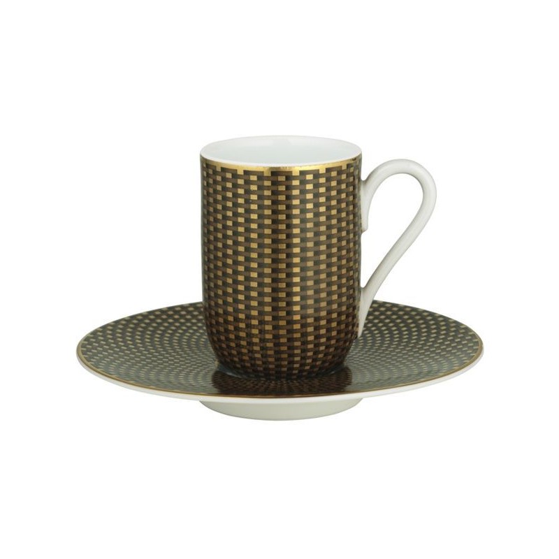 Tasse et soucoupe expresso marron Trésor - Raynaud