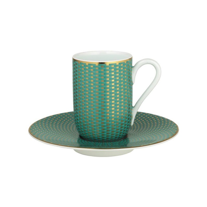 Tasse et soucoupe expresso turquoise Trésor - Raynaud