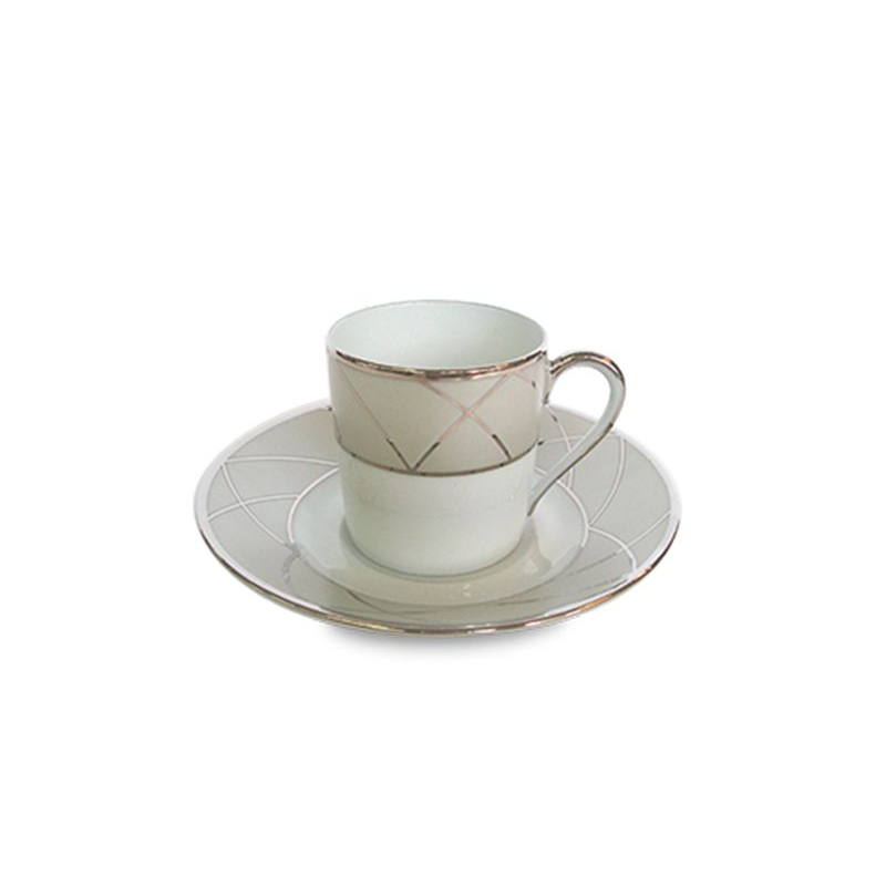 Tasse et soucoupe moka 31272-5012232 Clair de lune Arcade - Haviland
