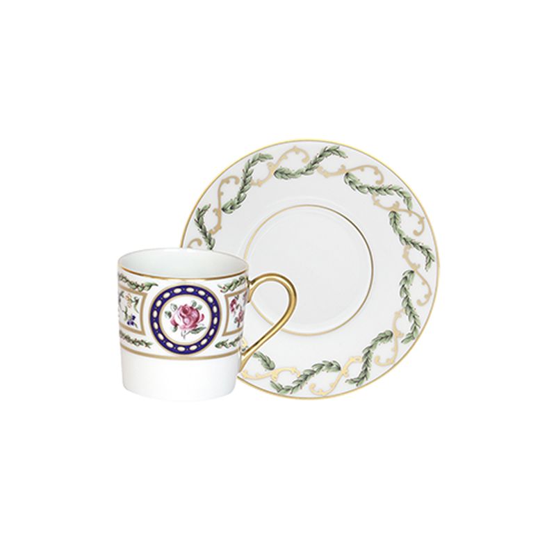 Tasse et soucoupe moka Louveciennes - Haviland