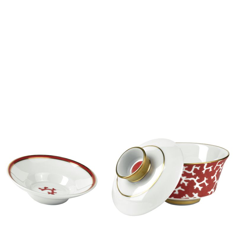 Tasse et soucoupe thé chinoise 0112-11-308013/358009/408009 Cristobal rouge - Raynaud