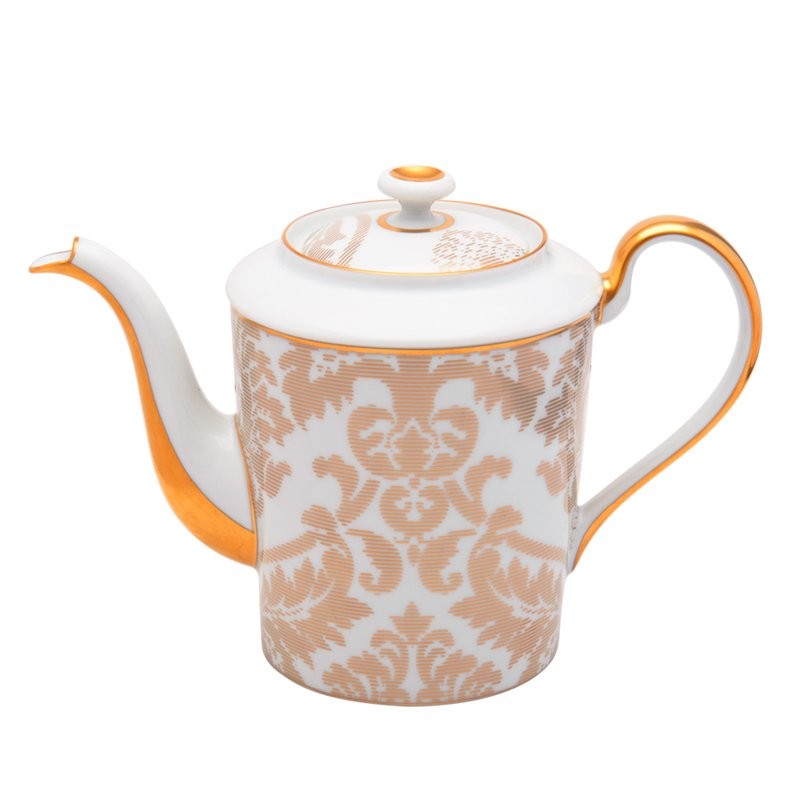 Théière or Damassé - Haviland