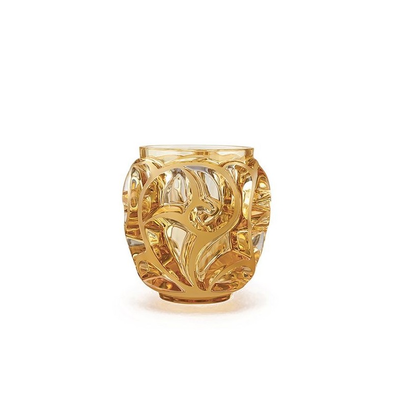 Tourbillons small amber 10571300 Vase - Lalique