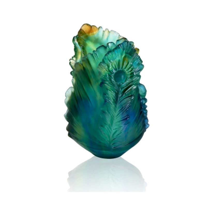 Vase bas 05694 Fleur de Paon - Daum