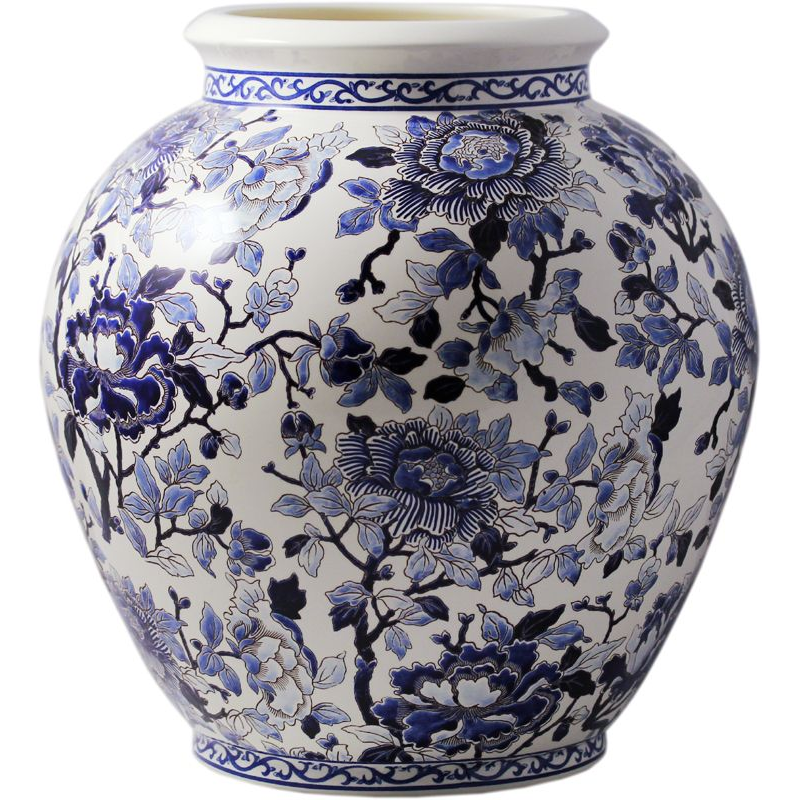 Vase Crémone 1665CV2CSG Pivoines bleues - Gien