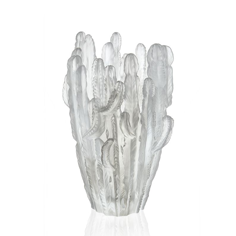 Vase gris GM 05673-1 Jardin de Cactus - Daum