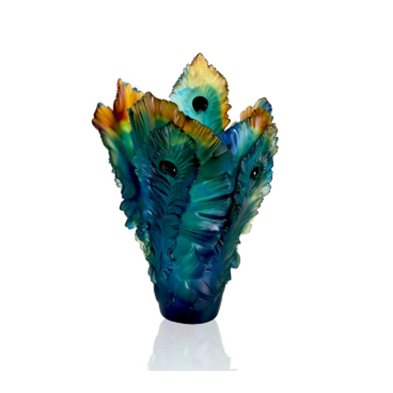 Vase haut 05692 Fleur de Paon - Daum