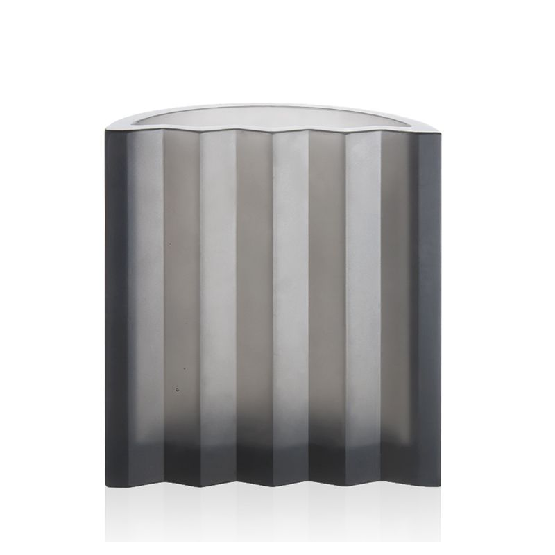Vase moyen gris 05677 Zigzag - Daum