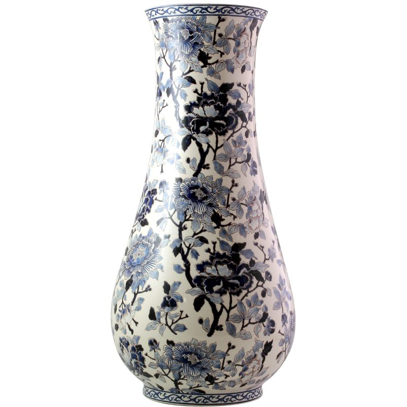 Vase musée 1665CVAM00 Pivoines bleues - Gien