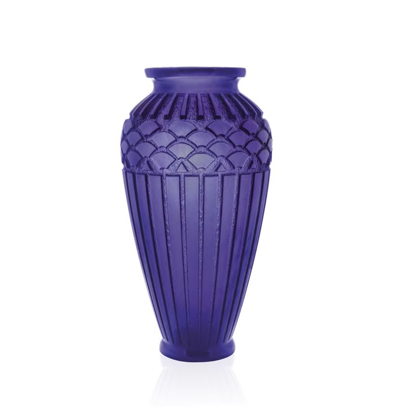 Vase Rythmes bleu 03548-2 Rythmes - Daum