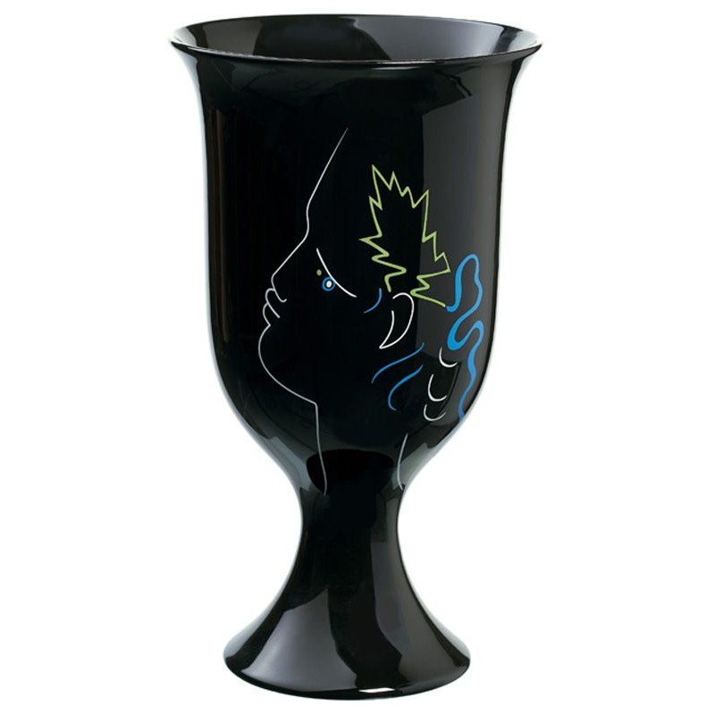 Vase sur pied Orphée et Eurydice noir 0659-33-609035 Jean Cocteau - Raynaud