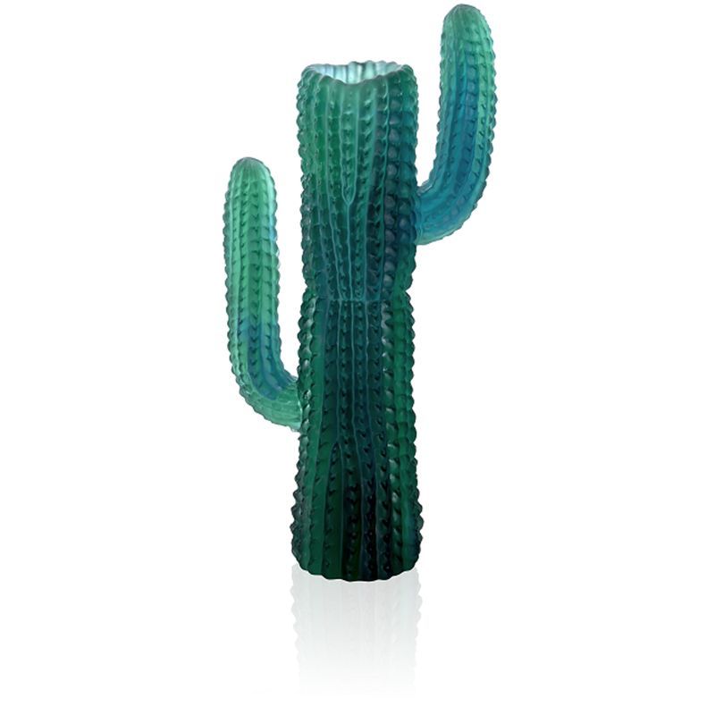 Vase vert 05679 Jardin de Cactus - Daum